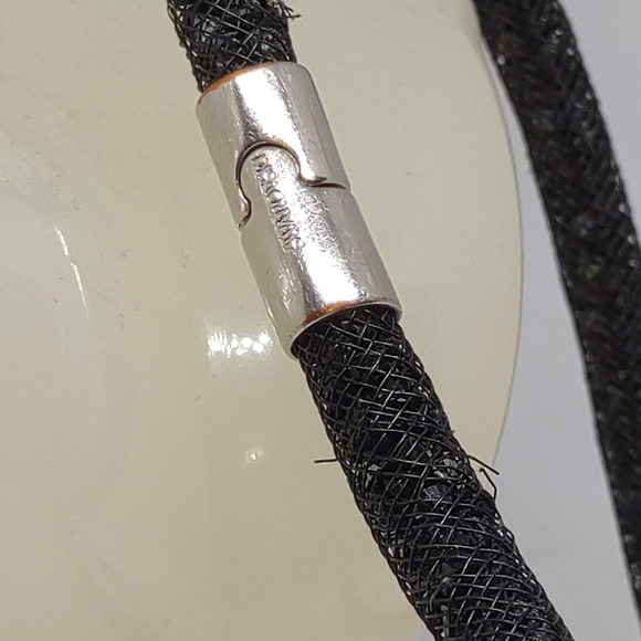 Black Stardust crystal mesh Swarovski Choker Or Wrap Bracelet 16” Magnetic Clasp - Picture 8 of 9